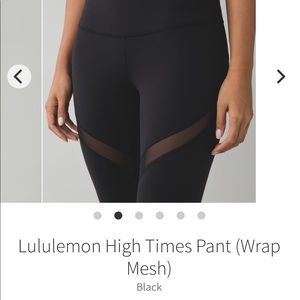 Lululemon - High Time Mesh Leggings